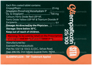 Gliempaflozin Sita 25/100 Tablet 10